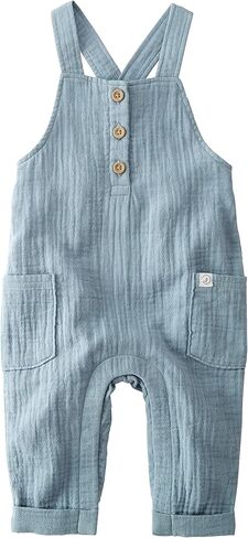 little planet by carter's Organic Cotton Gauze Overall Jumpsuit in Saudi Arabia