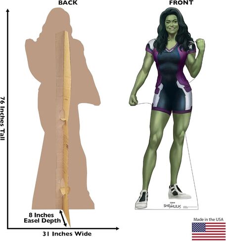 Cardboard People She-Hulk Cardboard Cutout Standup - Marvel's She-Hulk (TV Series) in Saudi Arabia