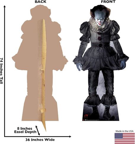 Cardboard People Pennywise بالحجم الطبيعي Cardboard Cutout Standup - IT Chapter 2 (فيلم 2019) in Saudi Arabia
