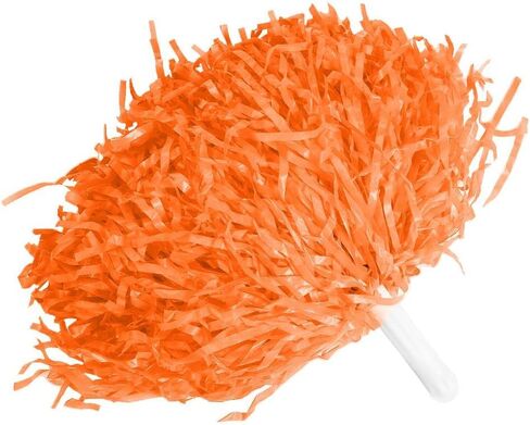 VGEBY1 Orange Pom Poms, 2pcs Cheerleader Pom Poms Hand Flowers Cheerleader Pompoms for Sports Party Cheers Ball Dance Fancy Dress Night Party(Orange) in Saudi Arabia