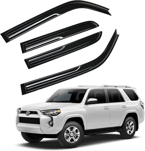 حاجب النافذة الجانبية لواقي الشمس/المطر من Kinwrdsn واقي المطر لسيارة GMC Acadia 2017 2018 2019 2020 2021 2022 2023، منحرف النافذة in Saudi Arabia