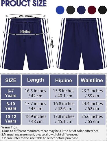 مجموعة من 5 شورتات رياضية للأولاد من ريسينتا، شورت رياضي نشط سريع الجفاف لأداء رياضي وجري وكرة السلة مع جيوب in Kuwait