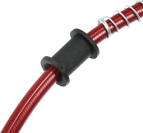 Motoforti 90cm 35.43" 10mm Motorcycle Braided Brake Clutch Oil Hoses Line Pipe Clutch Throttle Gas Line Fuel Pipe Red for ATV for Dirt Bike in Saudi Arabia