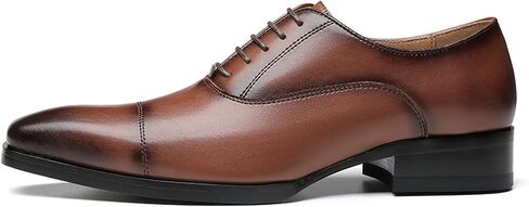 Jumcew Men Dress Shoes Oxford Formal Classic Lace up Leather Shoes Wedding in Saudi Arabia