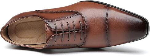 Jumcew Men Dress Shoes Oxford Formal Classic Lace up Leather Shoes Wedding in Saudi Arabia