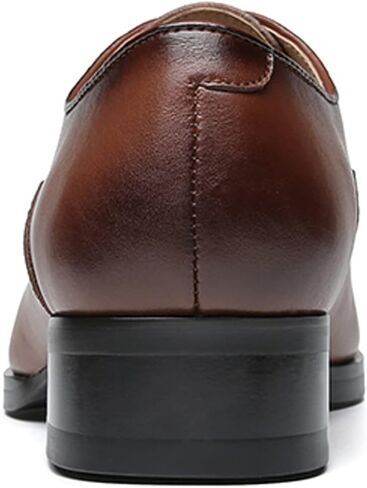 Jumcew Men Dress Shoes Oxford Formal Classic Lace up Leather Shoes Wedding in Saudi Arabia