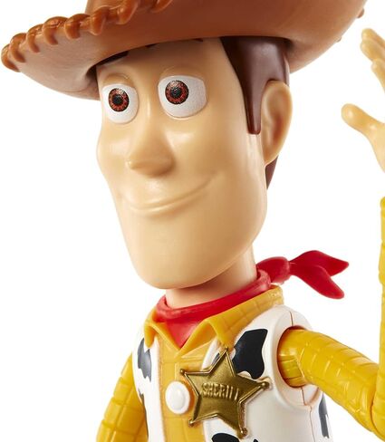 Mattel Disney and Pixar Toy Story Woody Action Figure, Posable Sheriff Character in Signature Look, Collectible Toy, 9.2 inch in Saudi Arabia