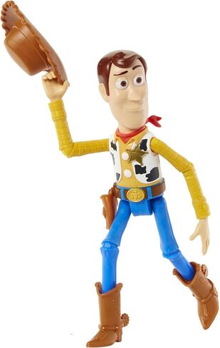 Mattel Disney and Pixar Toy Story Woody Action Figure, Posable Sheriff Character in Signature Look, Collectible Toy, 9.2 inch in Saudi Arabia