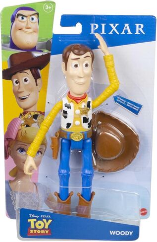 Mattel Disney and Pixar Toy Story Woody Action Figure, Posable Sheriff Character in Signature Look, Collectible Toy, 9.2 inch in Saudi Arabia
