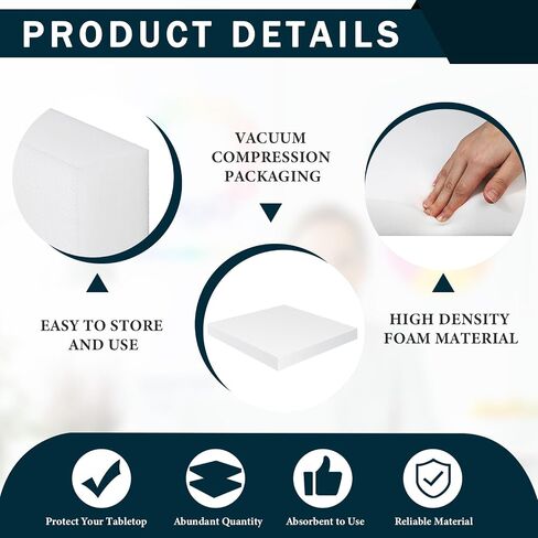 2" x 24" x 24" Upholstery Foam Cushion High Density Chair Cushion Square Foam for Dinning Chairs Wheelchair Seat Cushion Pillow Couch Cushion Replacement Foam Padding in Saudi Arabia