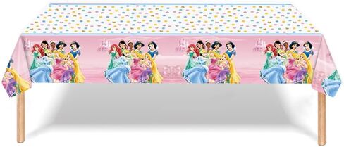 41pcs Princess Birthday Party Supplies ,20 Plates + 20 Napkin + 1Tablecloth Princess Party Decorations Supplies ， Kids Party Decoration Supplies in Saudi Arabia
