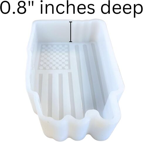قالب السيليكون الطازج العلم الأمريكي المتعثر 2.5 × 3.75 × 0.8 بوصة الولايات المتحدة الأمريكية الوطنية المعطرة لوازم الخرز الراتنج، شموع السيارة، فرن الصابون الآمن للخبز المقاوم للحرارة حتى 400 فهرنهايت in Saudi Arabia