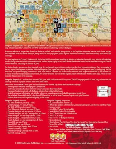 MMP: Hungarian Rhapsody, The Battle for Hungary, Oct 1944 - Feb 1945, Boardgame in Saudi Arabia