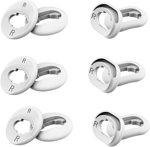 Luckvan 6 أزواج L/S Galaxy Buds Live Ear نصائح سيليكون محول الأذن الجناح نصائح استبدال سماعات الأذن نصائح لSamsung Galaxy Buds Live Accessories نصائح سماعات الأذن المطاطية، أسود in Kuwait