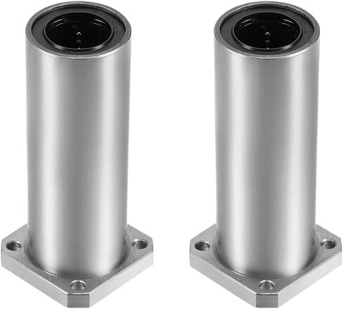 HiPicco Linear Ball Bearings, LMK30LUU 30mm Square Flange Linear Motion Bushing Double Side Rubber Sealed for 30mm Linear Shaft CNC Machine 3D Printer 2 Pack in Saudi Arabia
