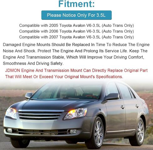 استبدال محرك JDMON 4 قطع لمحرك Toyota Avalon 3.5L Auto Trans 2005 2006 2007 متوافق مع A4239HY، A62036HY، A4207، A62078، EM-5842، EM-9238، EM-9535، EM-9165 in Saudi Arabia