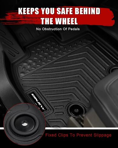 Floor Mats Compatible with Ford Explorer 7 Seat 2015-2019, All Weather Floor Liners Full Set 1th 2nd 3rd, Waterproof Non-Slip TPE Custom Floor Mats Accessories for Car Front and Back in Saudi Arabia