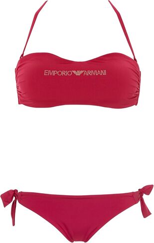 Emporio Armani Women's Standard Band & Bow Brazilian Studs Bikini Set in Saudi Arabia