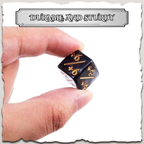 36 قطعة نرد MTG، نرد رمزي، عداد نرد MTG، نرد Magic The Gathering، ملحقات ألعاب البطاقات، لونين (أسود وأبيض) in Kuwait