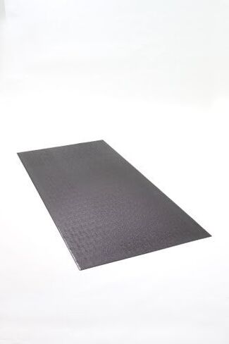 SuperMats Solid Construction Cardio Equipment Mat 14GS for Commercial Applications Black 3-Feet x 6.5-Feet in Kuwait