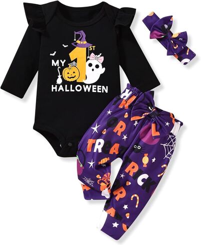 HINTINA Preemie Newborn Infant Baby Girl 1st First Halloween Outfits in Saudi Arabia