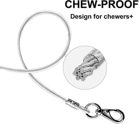 voopet Chew-Proof Dog Leash Extension Works with Any Leash & Collar & Harness - Super Strong and Durable Non-Tangle Connect Leash (Multiple leashes are Used for Multiple Dogs) in Saudi Arabia