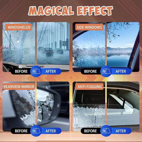 قطعتان من منظف أفلام زيت زجاج السيارة، كريم إزالة الأفلام الزجاجية، منظف أفلام زيت الزجاج الأمامي للسيارة، مزيل أفلام الزيوت الزجاجية للسيارات والمنزل، استعادة وضوح الزجاج بسرعة وسهولة، مع إسفنجة ومنشفة in Kuwait