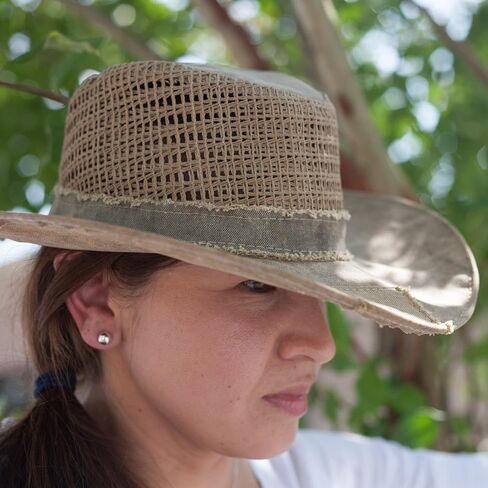 Real Deal Brazil Brisa Ventilated Recycled Tarp Hat, Large (23 in.), Handcrafted in Brazil in Saudi Arabia