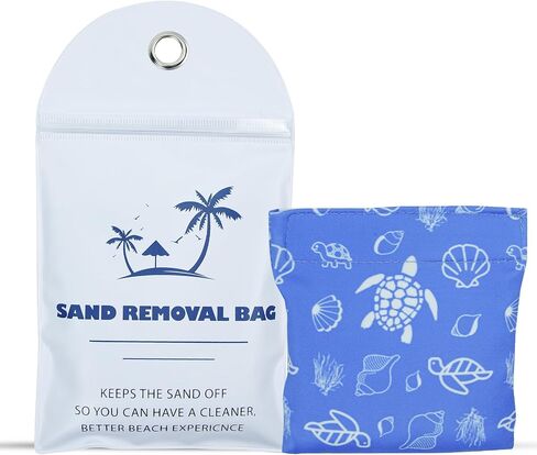Beach Sand Remover Bag | Baby Powder Beach Sand Remover|Gentle, Skin-Friendly, Talc-Free | Natural Ingredients for Safe, Clean Sand Removal | Essential Beach Accessory for The Whole Family in Saudi Arabia