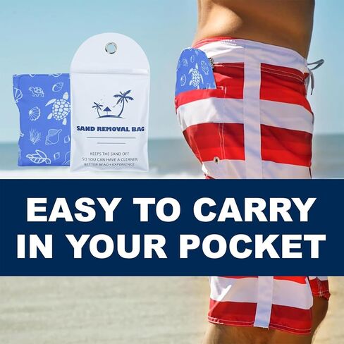 Beach Sand Remover Bag | Baby Powder Beach Sand Remover|Gentle, Skin-Friendly, Talc-Free | Natural Ingredients for Safe, Clean Sand Removal | Essential Beach Accessory for The Whole Family in Saudi Arabia