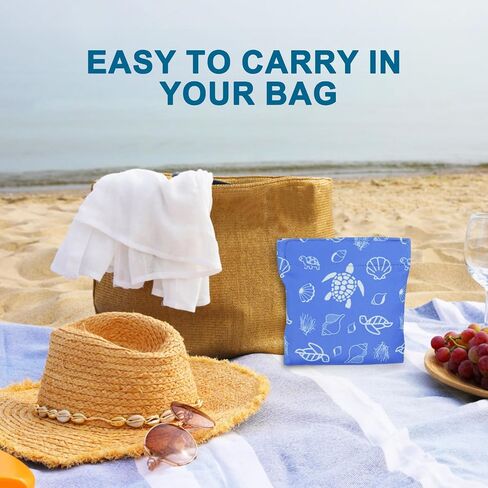Beach Sand Remover Bag | Baby Powder Beach Sand Remover|Gentle, Skin-Friendly, Talc-Free | Natural Ingredients for Safe, Clean Sand Removal | Essential Beach Accessory for The Whole Family in Saudi Arabia