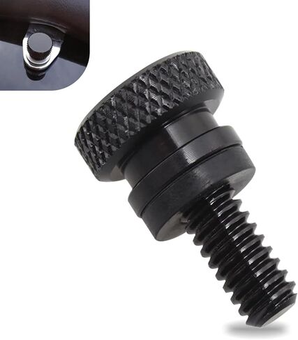 GKmow 1 PC Universal Seat Screw, 0.23" Billet CNC Aluminum Fitting Screw, Seat Fixing Screw Fitting, for Harley Davidson 1996-2023 (Silver) in Saudi Arabia