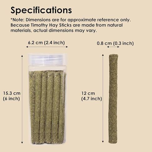 arespark تيموثي القش العصي للأرانب 50pcs، خنازير غينيا الأرانب الهامستر مضغ اللعب، الطبيعية تيموثي العشب المولي الأسنان طحن يعامل للحيوانات الصغيرة يعامل in Kuwait