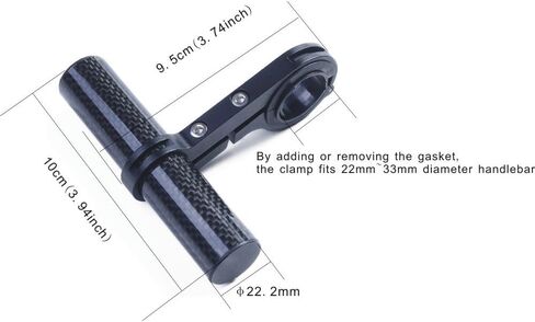 UPANBIKE Bike Handlebar Extender Lightweight Carbon Fiber Bracket Aluminum Alloy Clamp Handlebar Extension for Holding Bike Flashlight Speedometer GPS Phone Mount Holder in Saudi Arabia