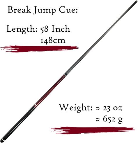 JIAN Ying Carbon Fiber Heavy Jump Break Cue with Cue Case Bag in Saudi Arabia