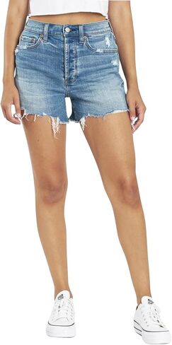 DAZE Women's Bottom Line High-Rise Vintage Jean Shorts in Saudi Arabia
