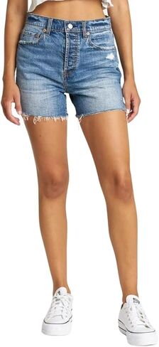 DAZE Women's Bottom Line High-Rise Vintage Jean Shorts in Saudi Arabia