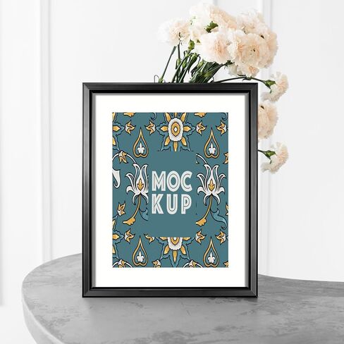 LaVie Home 8x10 Picture Frame Set of 6, Display Picture 5x7 with Mat or 8x10 Without Mat, 8x10 Frame with HD Plexiglass for Wall or Tabletop, Black Classic Collection in Saudi Arabia