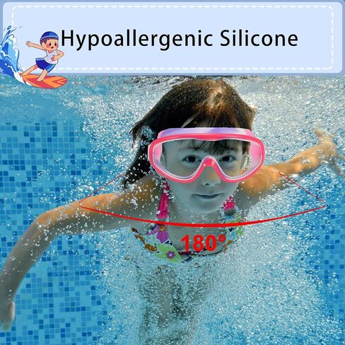 2 Pack Kids Swim Goggles, One-Piece Lens & Compact Style Swimming Glasses for Children and Early Teens from 3 to 15 Years Old in Saudi Arabia