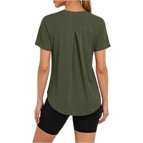 Womens UPF 50+ Sun Protection Shirts Cool Ice Silk Short Sleeve Tops Summer Rash Guard Quick-Dry Basic Tshirt S-3XL in Kuwait
