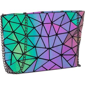 Handbags Womens Geometric Luminous Purse bags Ladies Top Handle Satchel Bags in Saudi Arabia