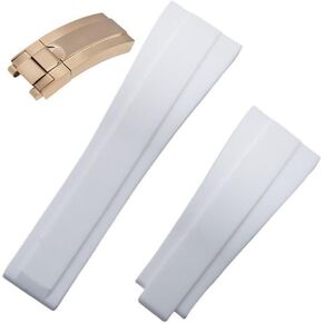 22mm Silicone Rubber Watch Strap For Rolex Sky-Dweller Skywalker Sea-Dweller Watchband in Kuwait