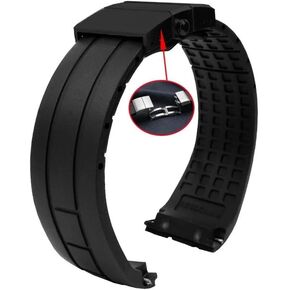Curved End Watchband For Mido M005430A M005614A Rubber watch strap For Citizen in Saudi Arabia