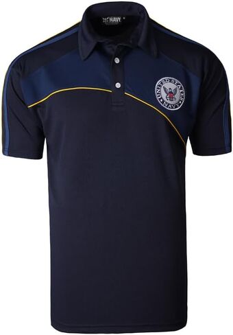 Malham USA US Navy Polo Shirt – Breathable Fabric, Embroidered Seal Logo, Comfortable Fit, Sizes S-XXXL in Saudi Arabia