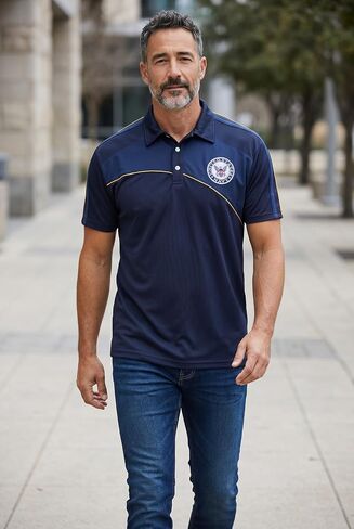 Malham USA US Navy Polo Shirt – Breathable Fabric, Embroidered Seal Logo, Comfortable Fit, Sizes S-XXXL in Saudi Arabia