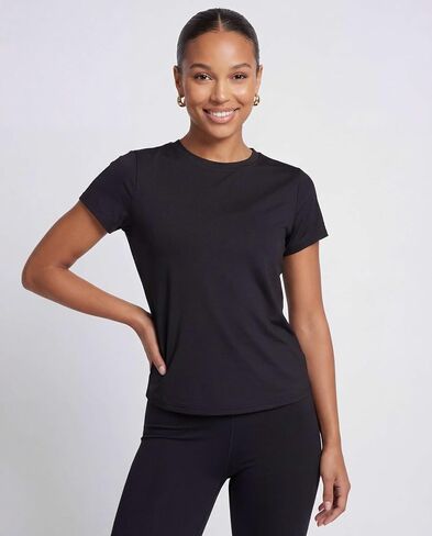 Juicy Couture Women's Mesh Back Short Sleeve Athletic Shirts – Workout Tops for Fitness, Gym, Yoga & Activewear in Kuwait