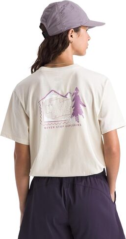 تي شيرت مريح بأكمام قصيرة من The North Face Mountain Stamps in Kuwait