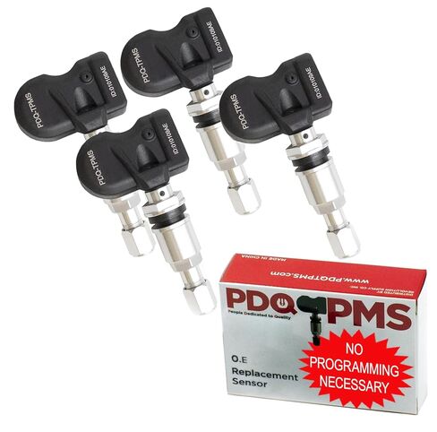 PDQ TPMS 315 MHZ Tire Pressure Sensor 4 Pack Metal Stem for Toyota Lexus Direct Replacement for OE Part # 42607-0E020 ｜ 42607-02050 ｜ 42607-06030 ｜ 42607-48010 ｜ 42607-53020 in Kuwait
