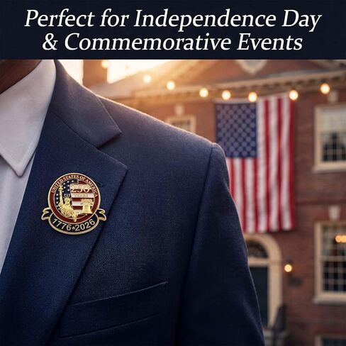 250th Anniversary USA Lapel Pins, 20 Pack 250 Anniversary America Merchandise, Patriotic American Flag Collectible Accessories for Independence Day Gifts in Saudi Arabia