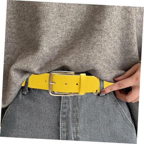 Uonlytech Elastic Baseball Belt for Men Women Softball Belt Stretch Adjustable Sports Waistband Outdoor Yellow Softball Protective Gear Random Color in Kuwait